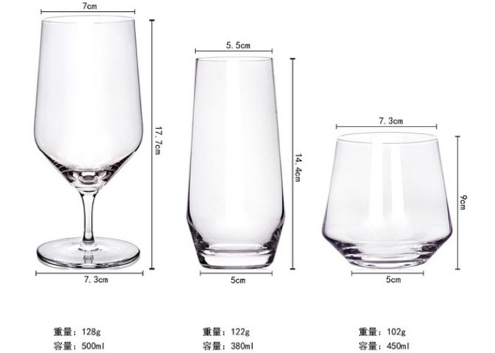 Fabrika Rekta Proviza Vino -Glaso Aro Kristala Glaso 6 Fiksas Eŭropan Vintran Glason Glason 1