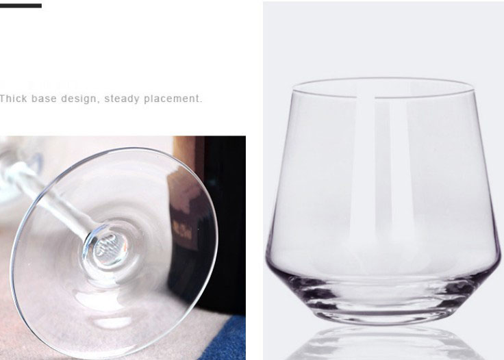 Fabrika Rekta Proviza Vino -Glaso Aro Kristala Glaso 6 Fiksas Eŭropan Vintran Glason Glason 8