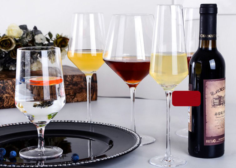 Fabrika Rekta Proviza Vino -Glaso Aro Kristala Glaso 6 Fiksas Eŭropan Vintran Glason Glason 4