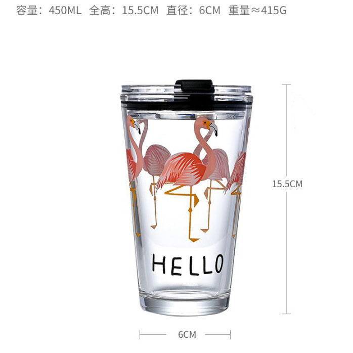 Agordu kolor -presadon 450ml glacia akvo -lakta suko vitraj tasoj Mugs Pogranda Varma Vendado 1