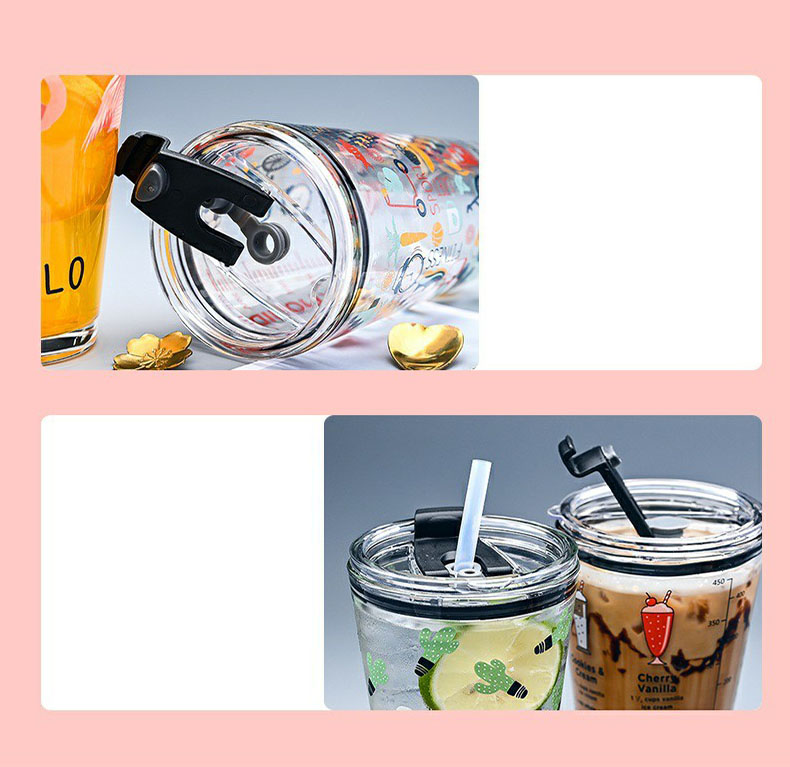 Agordu kolor -presadon 450ml glacia akvo -lakta suko vitraj tasoj Mugs Pogranda Varma Vendado 5