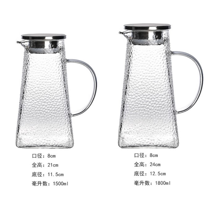 Hejma Vitra Malvarma Akvo-Taso kaj Tea Suko Kettle Varmoprovo kaj Eksplodo-Propra Diksita Bolanta Kettle 4