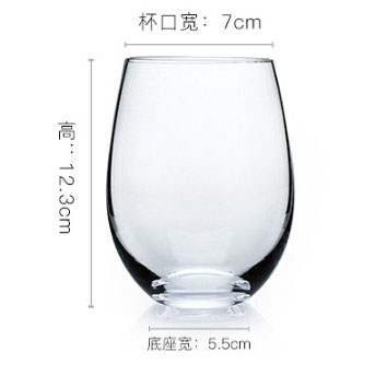 Krea Personeco Ovo -Formo Travidebla Kristala Vitra Pokalo Hejma Biero -Vitra Suko -Pokalo Akva Lakta Vitra Fabriko 4