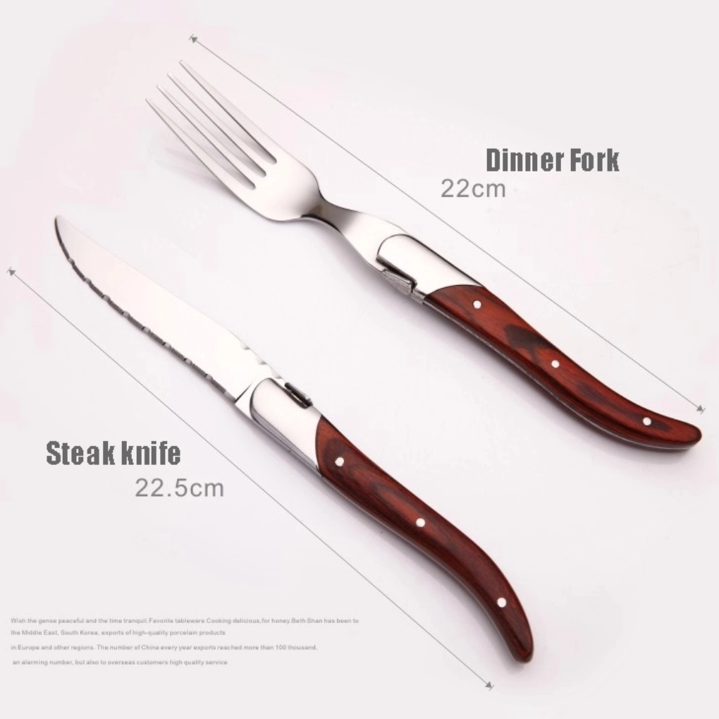 Nordia Retro Eco -Amika Neoksidebla Ŝtalo 304 Tranĉiloj 2pc 6