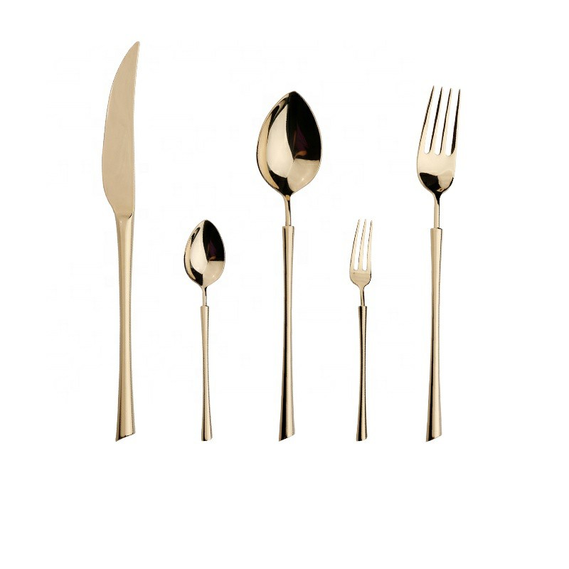 Geedziĝo Ora 304 Neoksidebla Ŝtala Tranĉilo Luksa Bifsteko Okcidenta Tabla Kuketo -Tondiloj Rondaj Teniloj 3