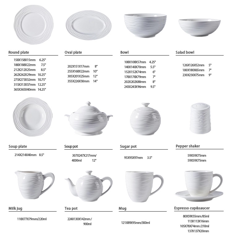 Profesia Fabriko Okcidenta Stila Ronda Ceramika Bufeta Deserta Plato Eco-Amika Norda 1