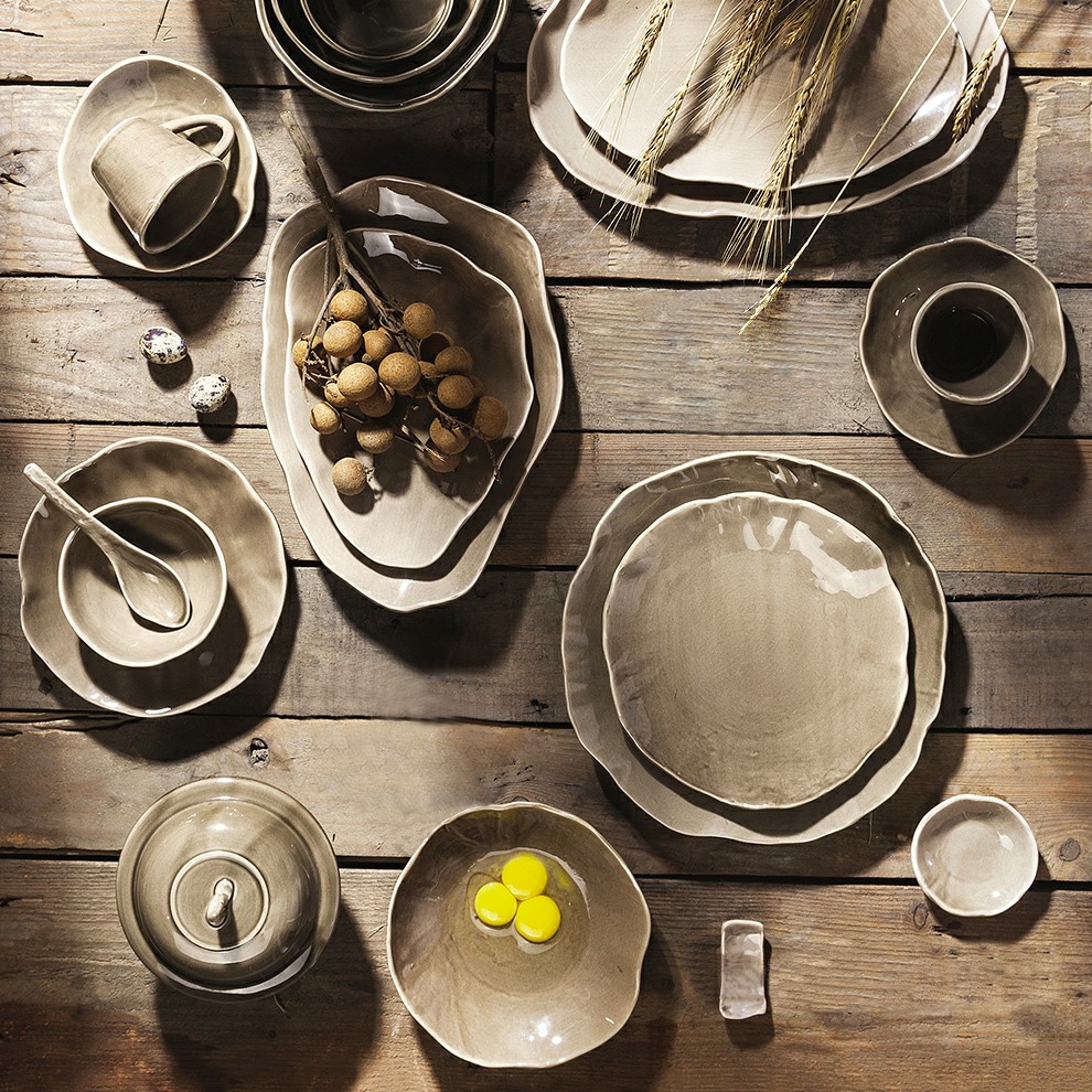 Brett Factory Kiln Ŝanĝanta Krea Promocio Ornamita Rustika Glazed Mikroonda Sekura Bulk -Formo Malregula Ĉinaro 3