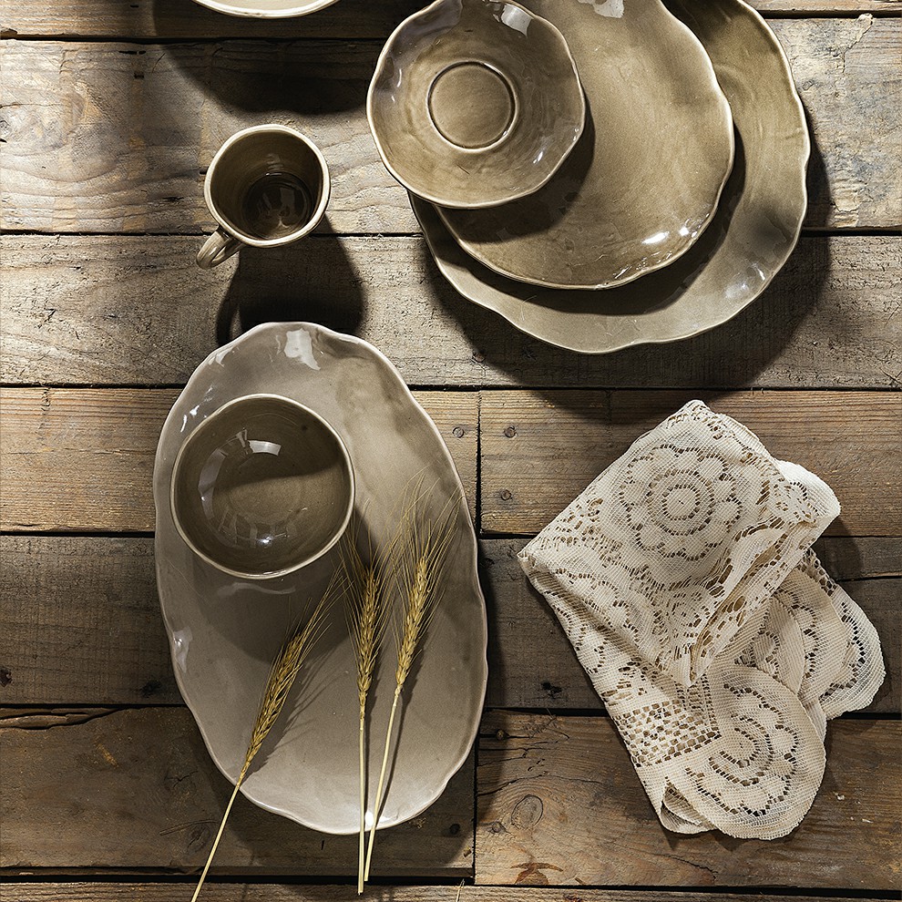 Brett Factory Kiln Ŝanĝanta Krea Promocio Ornamita Rustika Glazed Mikroonda Sekura Bulk -Formo Malregula Ĉinaro 2