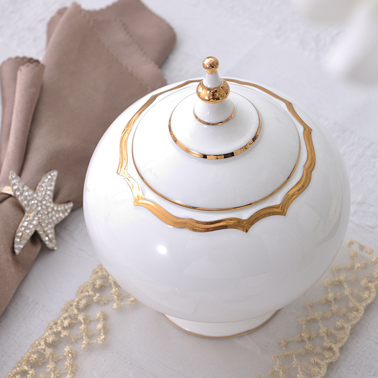 New bone china square dinner plate with gold rim coffee cup salad bowl custom 6