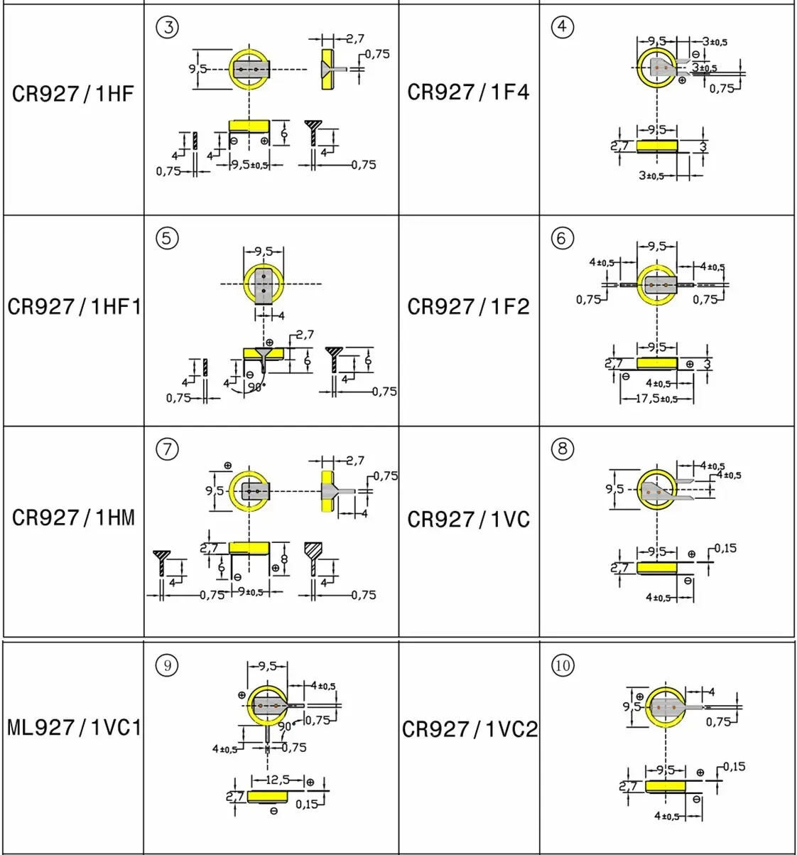 power lithium button batteries battery for laptop CTECHi 2