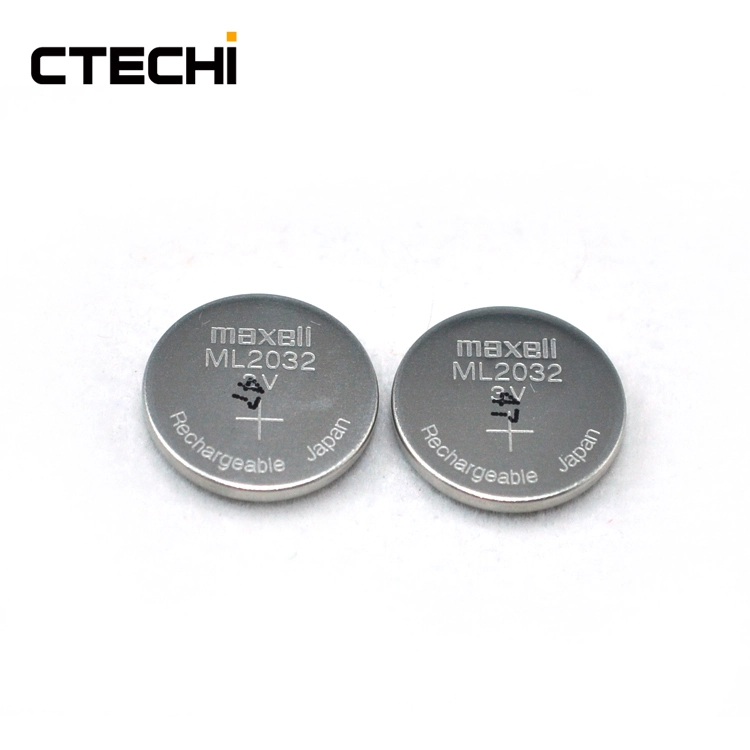 Rechargeable Coin Cell Battery ML2032 3V Lithium Replacement Battery for Watches Cameras 1