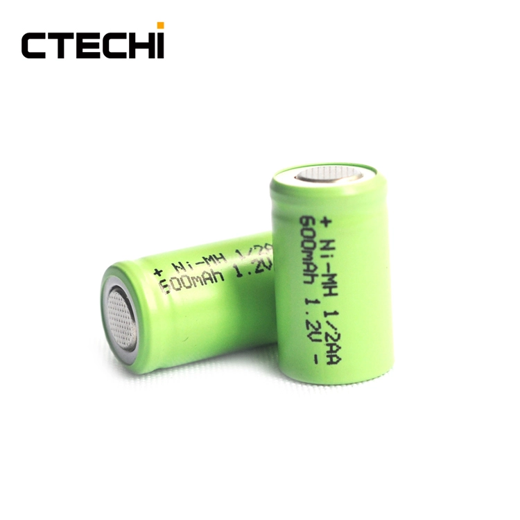 Wiederaufladbarer 1/2AA NiMH-Akku, 1,2 V, Hochleistungsakku für kleine Elektronikgeräte 1