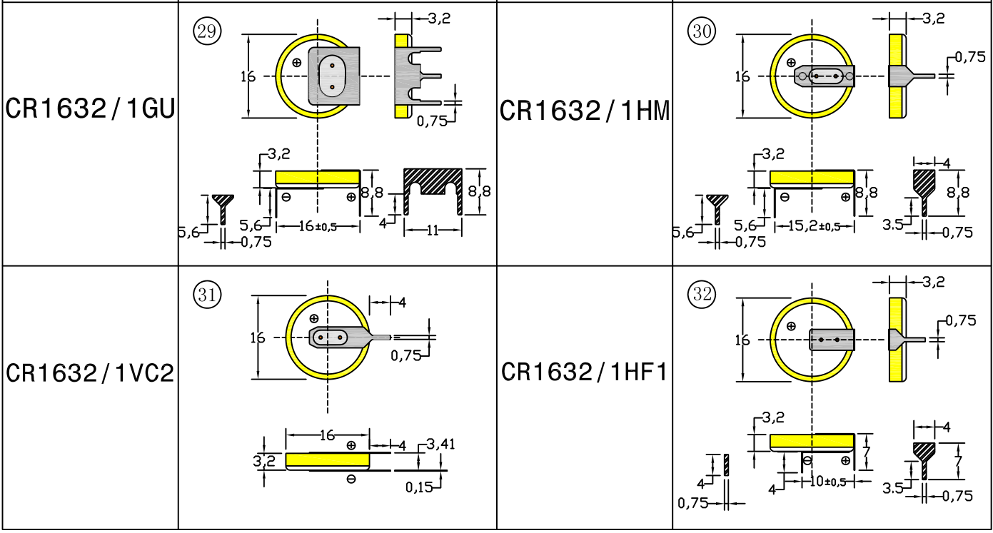 CTECHi 3v button battery personalized for instrument 2
