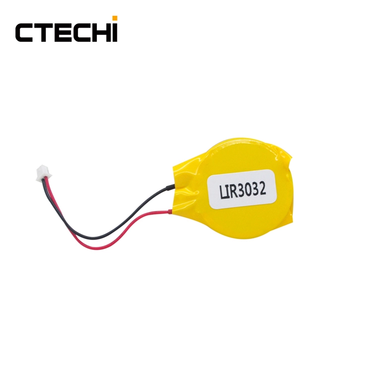 high voltage lithium button battery LIR3032 1