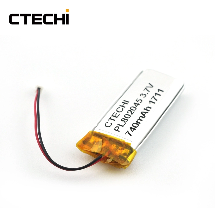 High-Capacity Lithium Polymer Battery PL802045 3.7V Ideal for Mobile Devices, Drones, and Wearable Tech 1