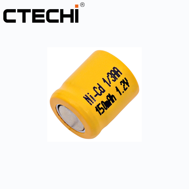 Wiederaufladbare 1/3AAA Ni-Cd-Batterie 1,2 V 150 mAh für Industriegeräte, medizinische Geräte 1