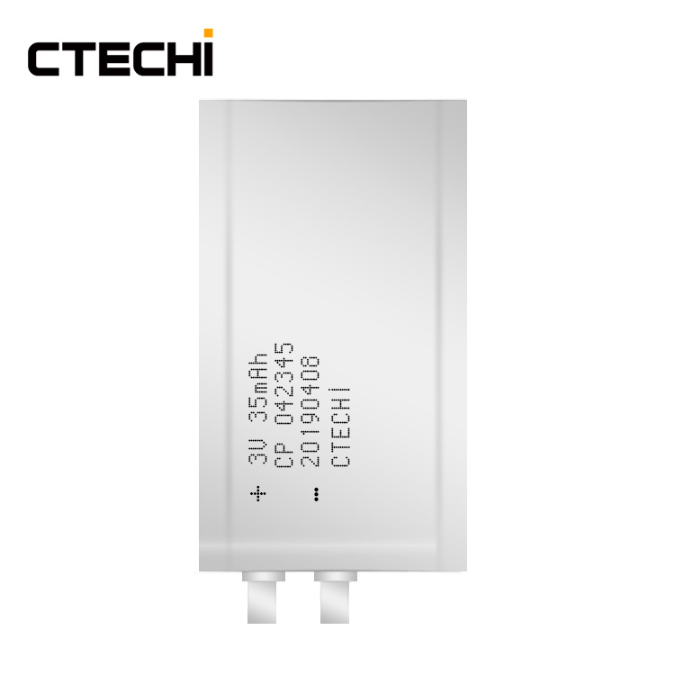 Kleinster 3V 35mAh prismatischer Kreditkarten-RFID-Ultra-Micro-Akku 4