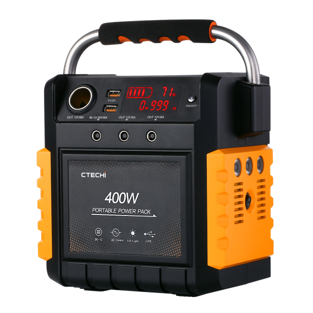 CT400 10.8V 35.7Ah Portable Power Station for Outdoor Camping Hiking 2