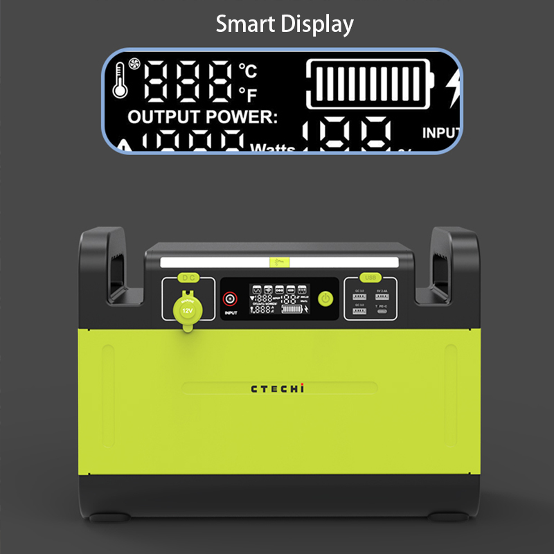 Portable Power Station 1000W 110V 220V Machine Backup battery For Emergency 3