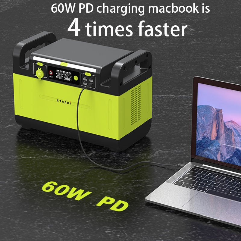 Portable Power Station 1000W 110V 220V Machine Backup battery For Emergency 6