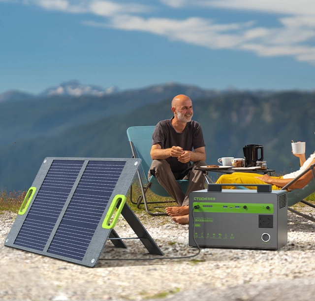 Top Qualität CTECHI Tragbares Kraftwerk 300W Solar AC Power Bank Tragbarer Generator Fabrik OEM ODM SKD Fabrik 1