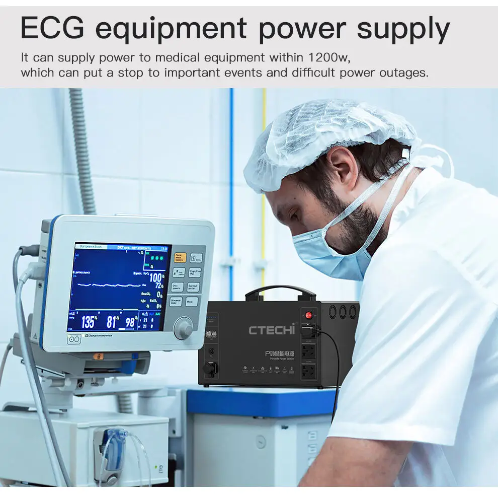 CTECHi certificated lifepo4 power station manufacturer for camping 10