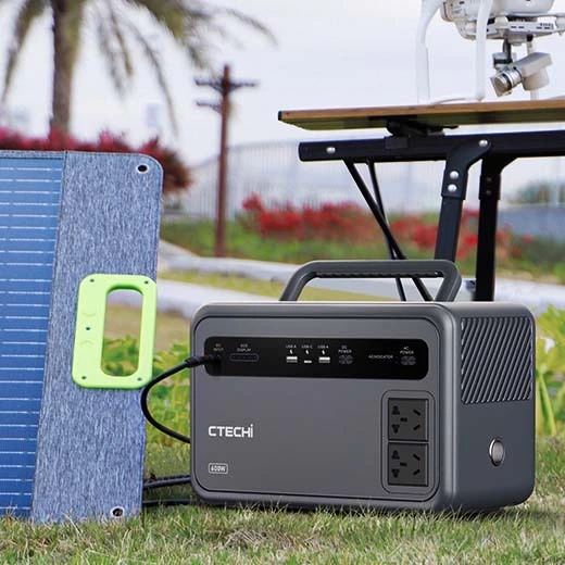 CTECHI 600W 384Wh 691Wh Lightweight Turkey US Local Warehouse Direct Shipping Pure Sine Wave Inverter Solar Power Generator Station Portable 1