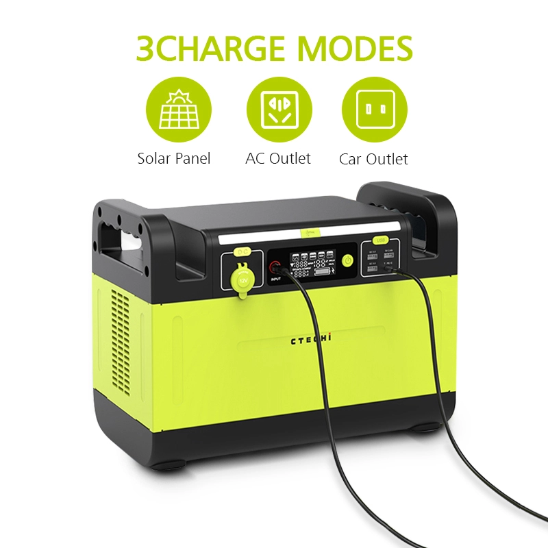 Tragbarer Stromgenerator mit reiner Sinuswelle, benutzerdefinierte Farbe, Mini-Solargenerator, 1500 W, tragbares Kraftwerk 1