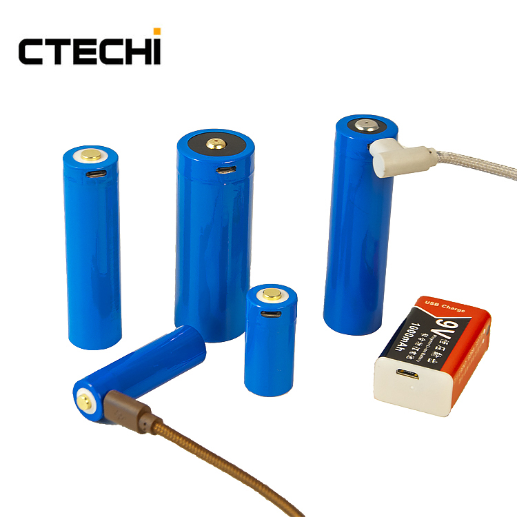 New function 3.0V 3.7V Li ion USB Rechargeable Battery Lithium Batteries for Flashlight Toys Electronics mini fans Intelligent Lock 4