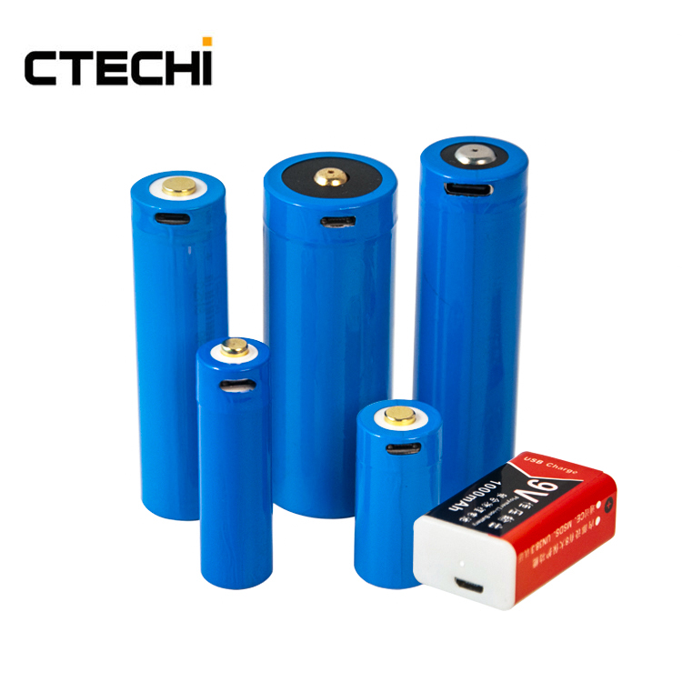 New function 3.0V 3.7V Li ion USB Rechargeable Battery Lithium Batteries for Flashlight Toys Electronics mini fans Intelligent Lock 3