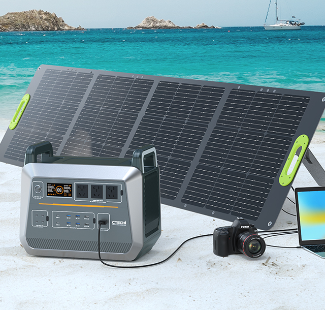 OEM CTECHI 200W SOLARPANEL FABRIKHERSTELLER FÜR 1000W 1500W 2000W TRAGBARES KRAFTWERK Fabrikpreis-CTECHi 2