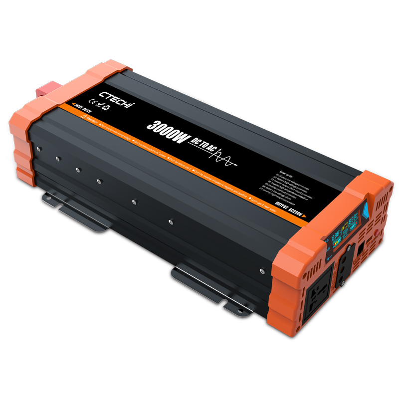 Wholesale CTECHi 12V 24V 48V to 110V 220V dc to ac solar inverter 1000w 1500w 2000w 3000w Off Grid Pure sine wave power inverter From China 1