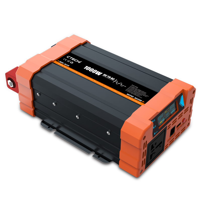 Wholesale CTECHi 12V 24V 48V to 110V 220V dc to ac solar inverter 1000w 1500w 2000w 3000w Off Grid Pure sine wave power inverter From China 5