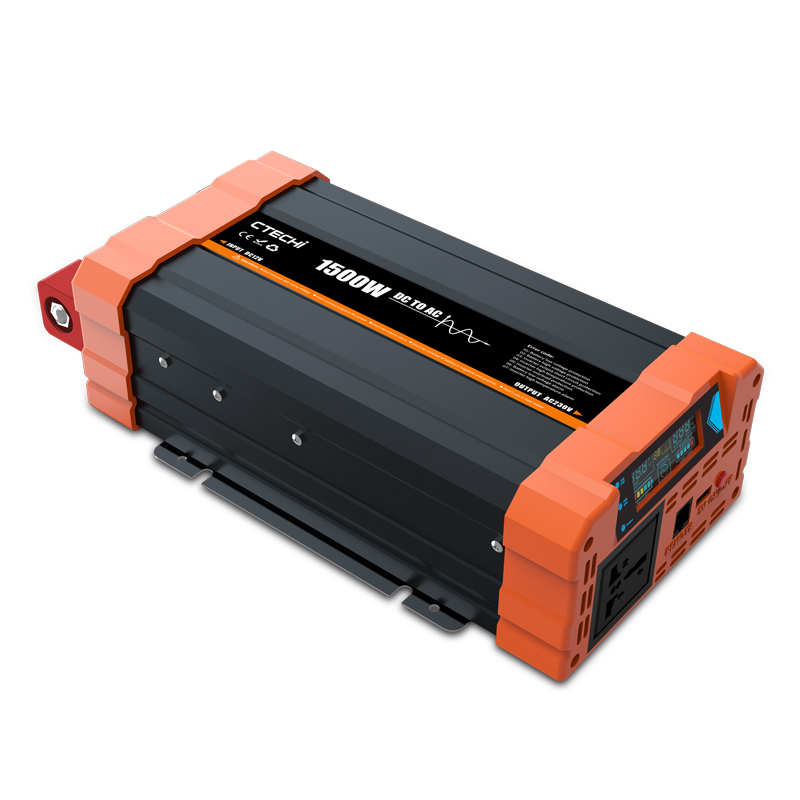 Wholesale CTECHi 12V 24V 48V to 110V 220V dc to ac solar inverter 1000w 1500w 2000w 3000w Off Grid Pure sine wave power inverter From China 4