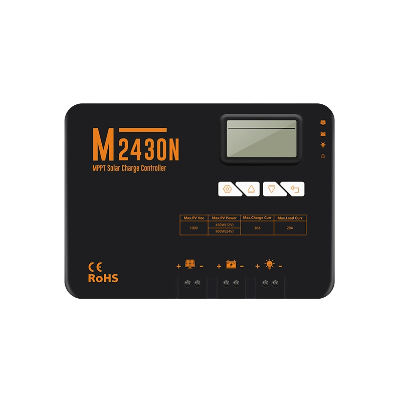 Professional Custom 30A MPPT Charge Controller 12/24V Auto Negative Grounded Model Factory CTECHi 1