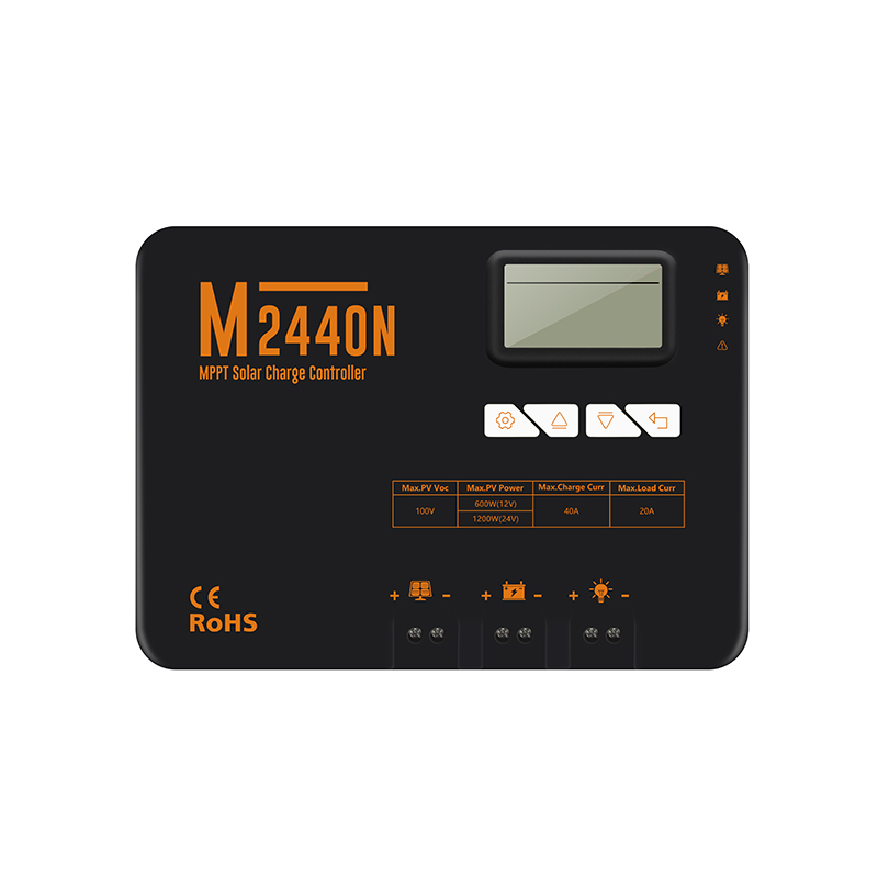 Professioneller 40-A-MPPT-Laderegler, 12/24 V, automatisch, negativ geerdetes Modell ab Werk 2