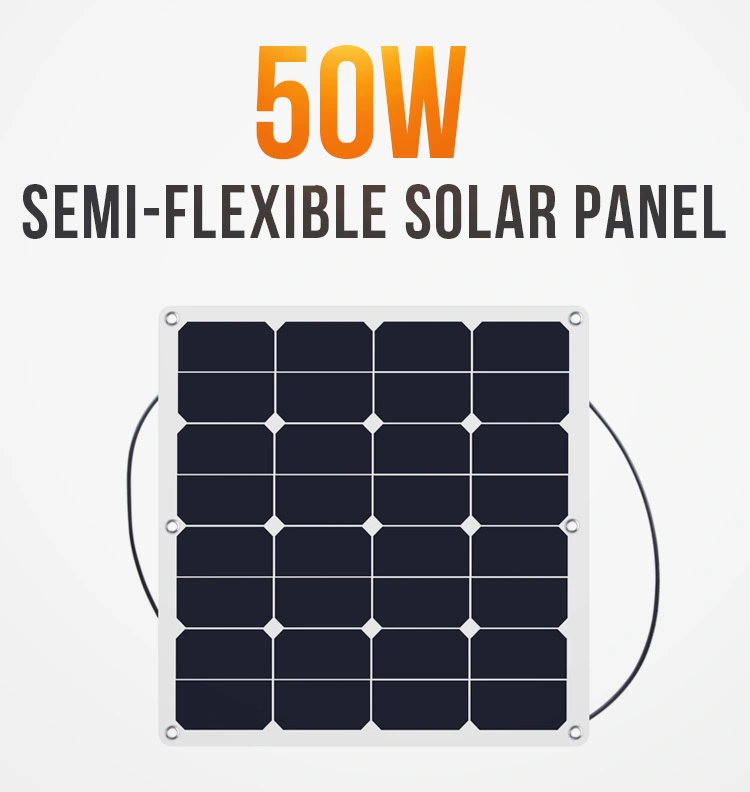 Top Quality 50 Watt 12 Volt Flexible Monocrystalline Solar Panel Wholesale-CTECHi 1