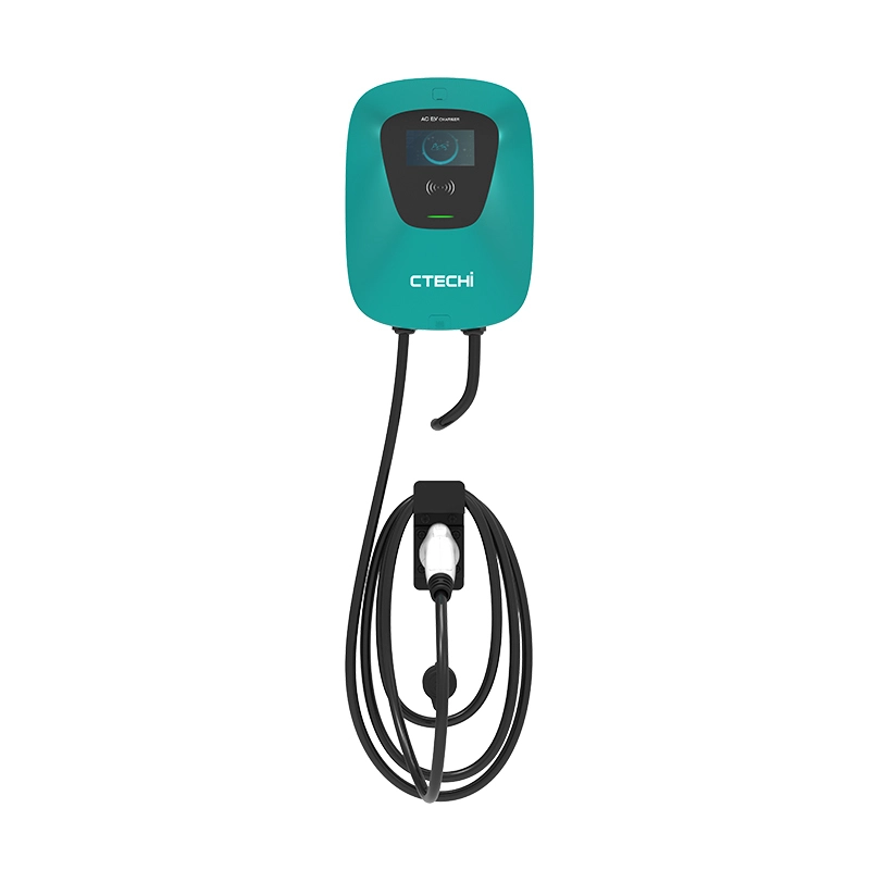 Best 16A 32A 3.7KW 7.4KW 11KW 22KW charging pile Electric Car Charging Station Portable EV Charger Home Electric EV Car Charger Station Factory Price-CTECHi 1