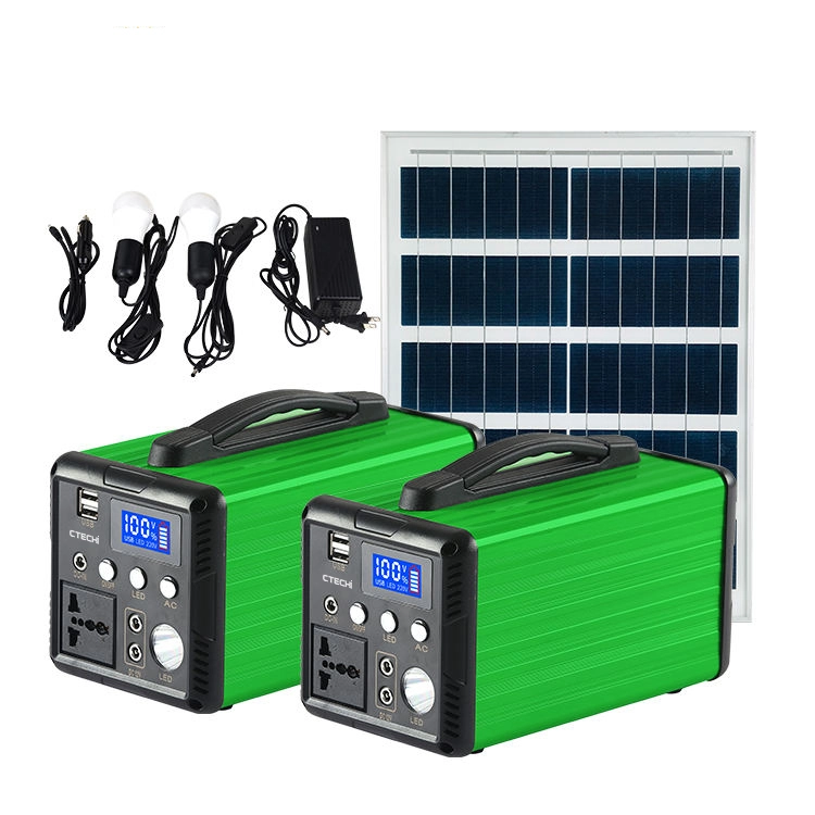 Bester Lieferant für tragbare Mini-Haus-12-V-10-Ah-LiFePO4-Batterie-50-W-Solarpanel-Kits mit 5-W-Licht 1