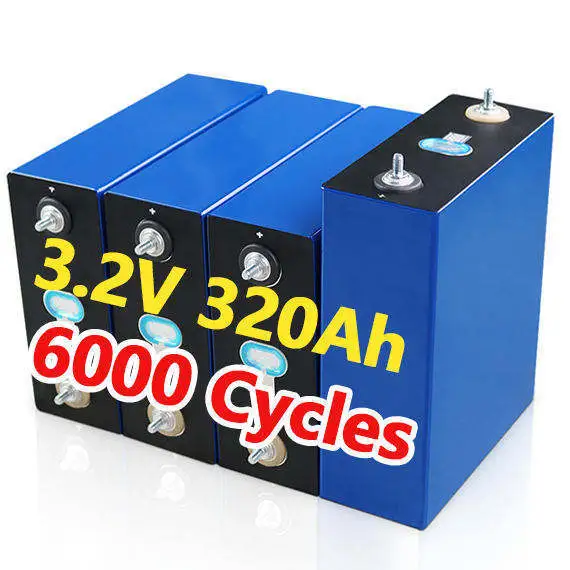 3.2v 50Ah 100Ah 150Ah 200Ah 280Ah 320Ah 500Ah 6000Cycle LiFePO4 Battery Cell Prismatic Lithium 1