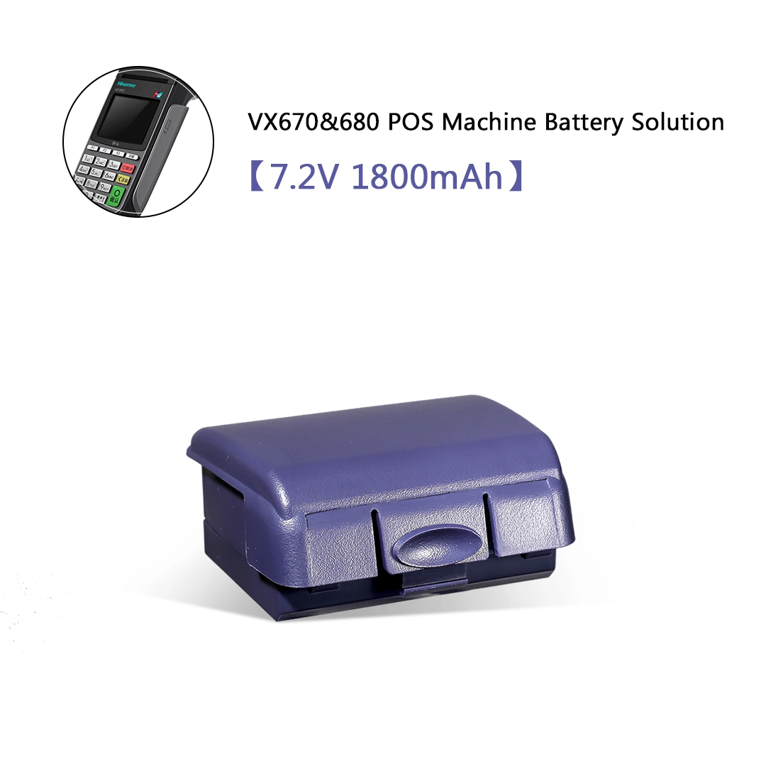 Best Quality Replacement Battery 7.2V 1800mAh for VX680 Card Terminal Factory 1