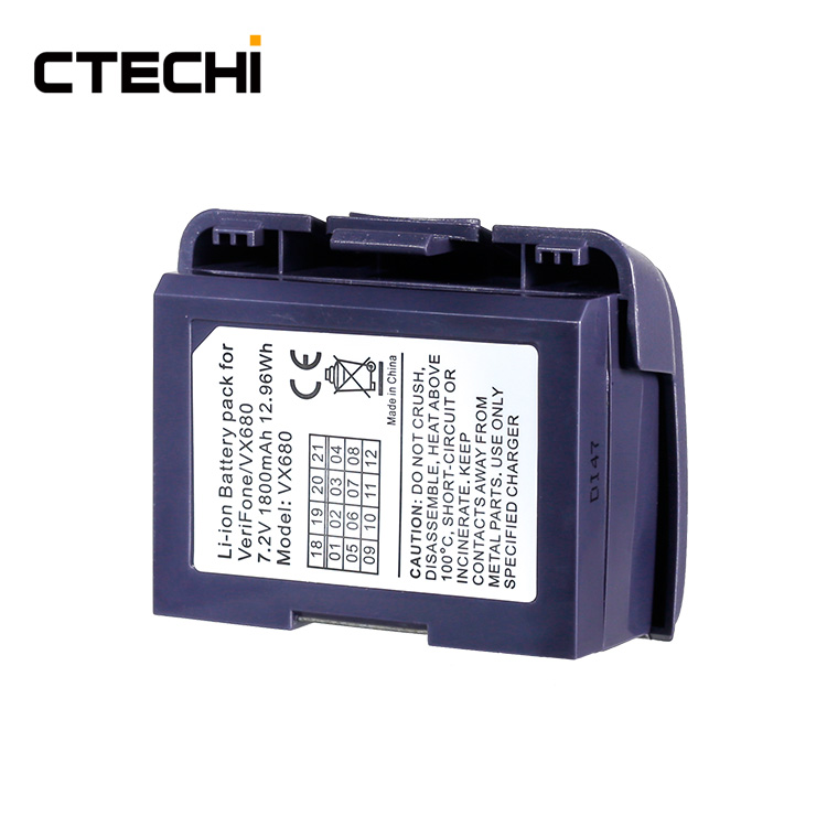 Best Quality Replacement Battery 7.2V 1800mAh for VX680 Card Terminal Factory 2