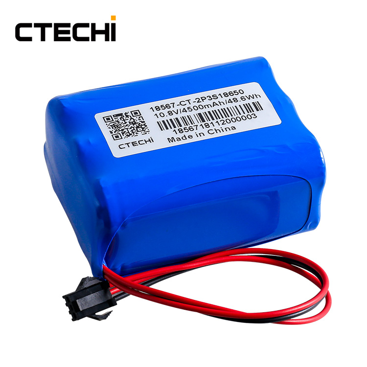 Quality 10.8V 4.5Ah Medical Backup Lithium ion Battery Pack Oem From China-CTECHi 1