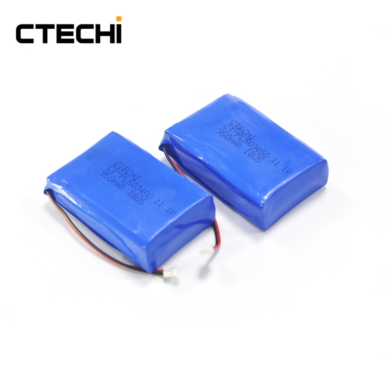 Customized Lithium Polymer Battery 11.1V 950mAh for GPS Tracker From China 6