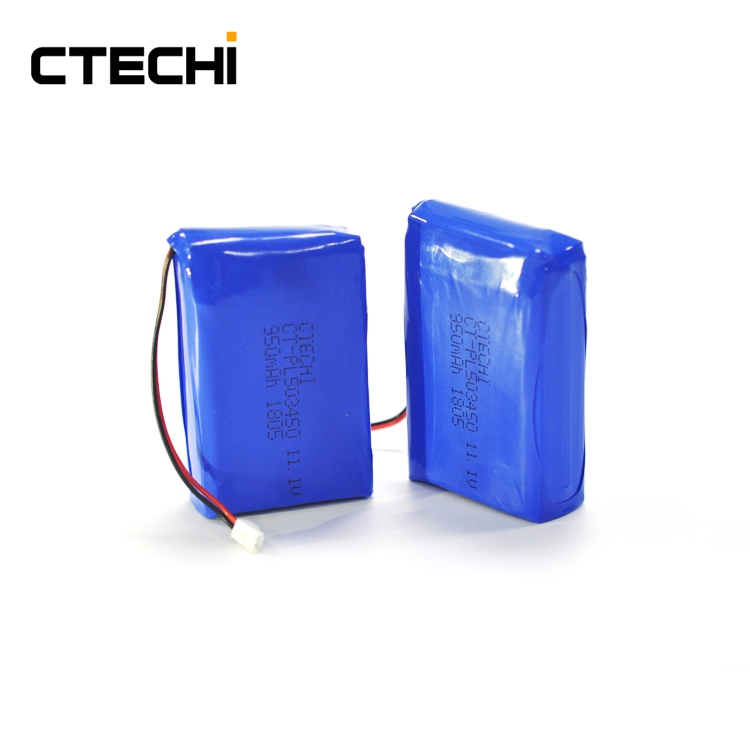 Customized Lithium Polymer Battery 11.1V 950mAh for GPS Tracker From China 1