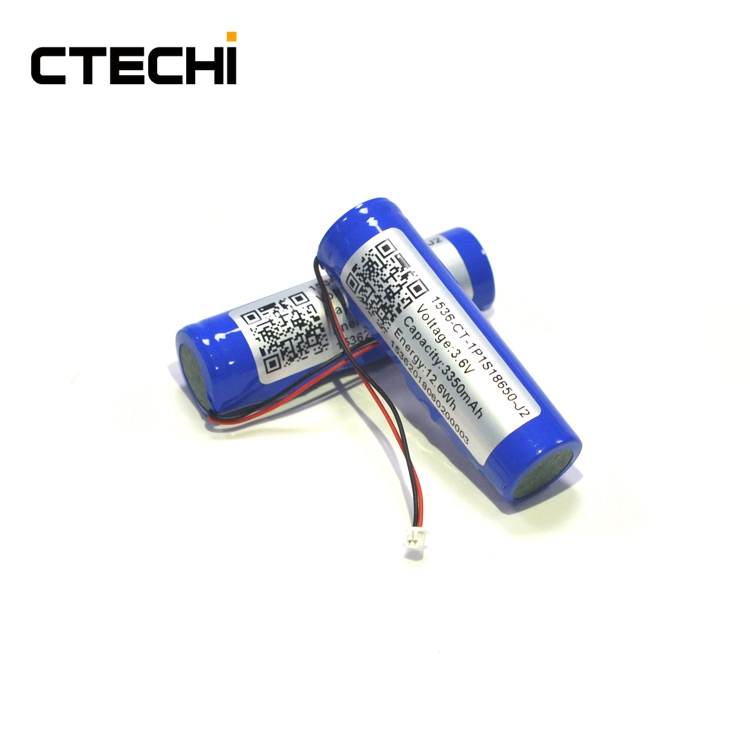 3,6 V 3350 mAh 18650 wiederaufladbarer Lithium-Ionen-Akku für Taschenlampen 3