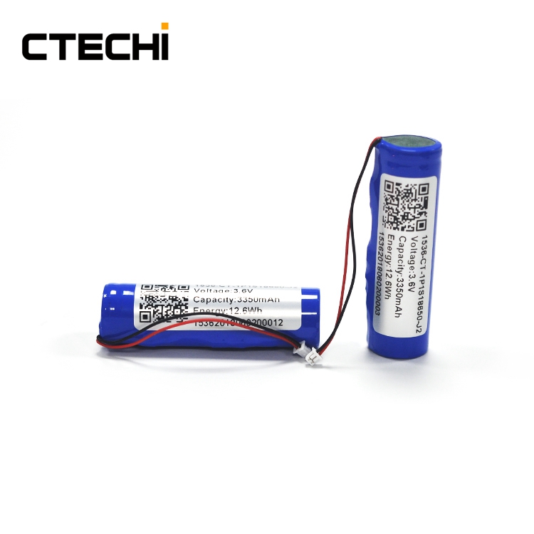 3,6 V 3350 mAh 18650 wiederaufladbarer Lithium-Ionen-Akku für Taschenlampen 2
