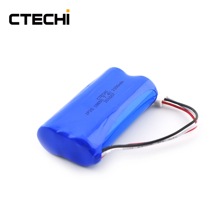 Best Quality 7.4V 2200mAh 18650 Li-ion Battery Pack for Security Products Oem-CTECHi 1