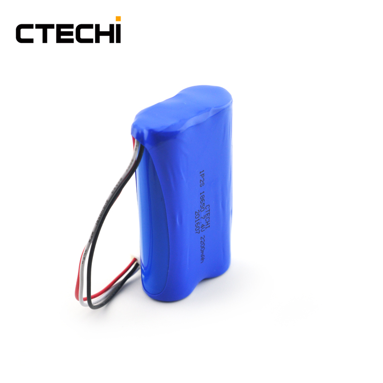 Best Quality 7.4V 2200mAh 18650 Li-ion Battery Pack for Security Products Oem-CTECHi 5