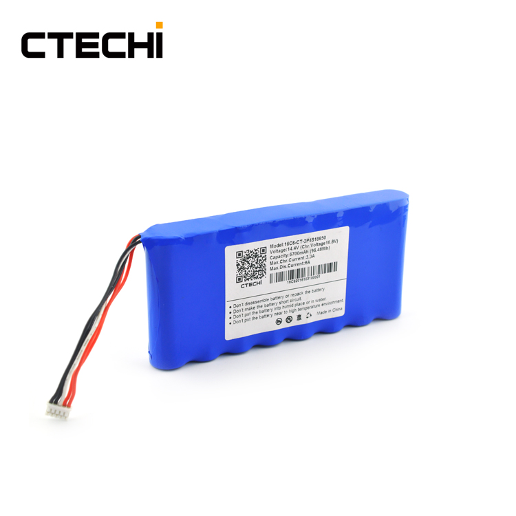Best 14.4V 14.8V 12V 5200mAh Lithium ion Battery Pack for Handheld stage light power supply Factory Price-CTECHi 3